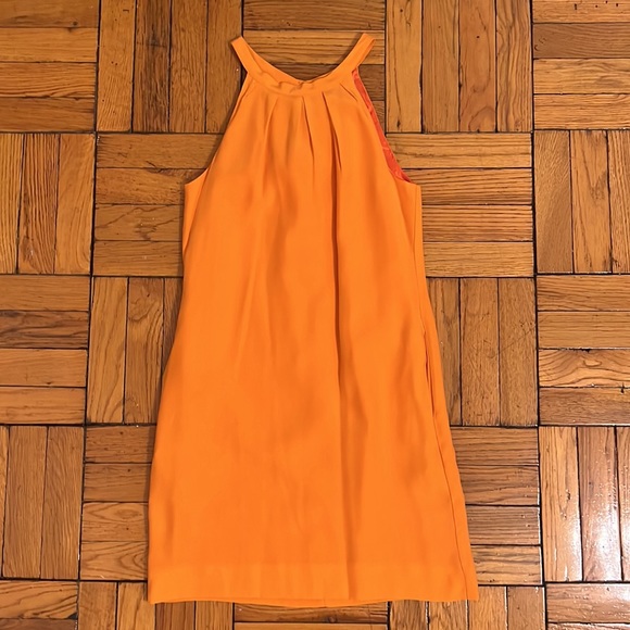 Brand New Orange Britt Ryan Tank Top Silk Dress with Pockets - Picture 3 of 7